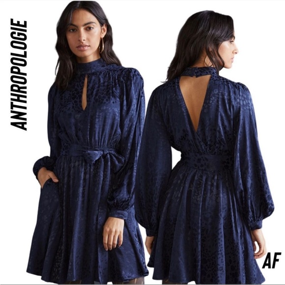 Anthropologie | Dresses | Anthropology Jacquard Mini Dress | Poshmark